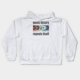 Music History, Repeats Itself Kids Hoodie